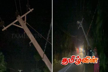 யாழ். கொடிகாமத்தில் விபத்து - மின்சாரம் தடை