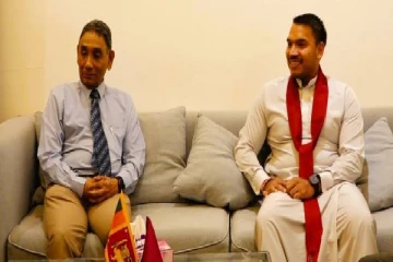 நாமல் ராஜபக்ச மற்றும் மாலைதீவு தூதுவர் இடையில் சந்திப்பு