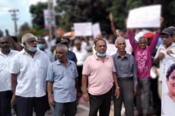 චන්ද්‍රිකා මැතිණිය වෙනුවෙන් පැවැත්වුණු විරෝදතාව..