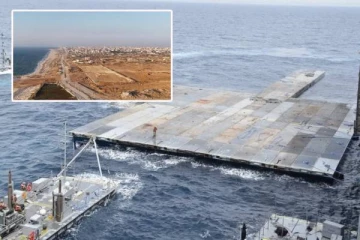 காசாவில் அமெரிக்காவின் மிதக்கும் தளம்: வெளியாகியுள்ள புதிய புகைப்படம்!