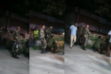 நடு வீதியில் தமிழ் இளைஞனுக்கு மரண அடி..! இராணுவம், காவல்துறை மூர்க்கத்தனம் - வெளியான காணொளி