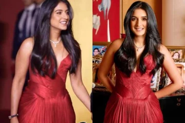 அம்பானி மருமகள் ராதிகா மெர்ச்சண்ட்டின் ஆடை!! இத்தனை லட்சமா?