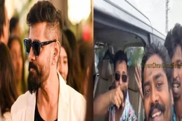 நடிகர் விக்ரமின் காரை துரத்திய ரசிகர்கள்! விக்ரம் கொடுத்த தரமான பதில்