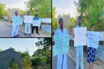 யாழ்.தையிட்டி சட்டவிரோத திஸ்ஸ விகாரைக்கு எதிரான போராட்டம்!