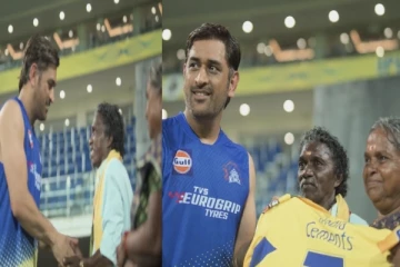 தோனியை நேரில் சந்தித்த ஆஸ்கர் விருது வென்ற பொம்மன், பெள்ளி - வைரலாகும் வீடியோ