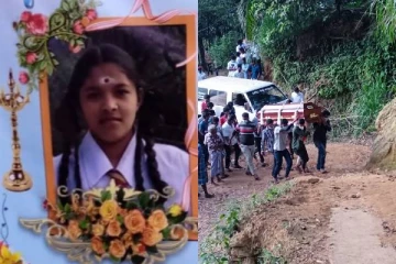 பெரும்பாலானோரின் கண்ணீருக்கு மத்தியில் வீட்டுக்கு கொண்டுவரப்பட்டுள்ள மாணவி நித்தியாவின் பூதவுடல் (PHOTOS)