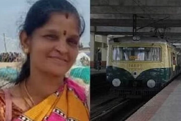 தண்டவாளத்தை கடந்த மகள்களை காப்பாற்ற சென்ற தாய் ரயில் மோதி மரணம்