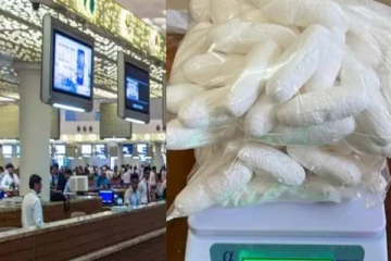 வெளிநாட்டில் இருந்து விமானத்தில் வந்தவர் வயிற்றுக்குள் இருந்த பல கோடி மதிப்பிலான பொருள்! புகைப்படம்