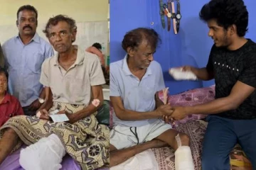 ஒரு கால் இழந்த லொள்ளு சபா சிரிக்கோ உதயா!! 1 லட்சத்தை வாரி வழங்கிய KPY பாலா..