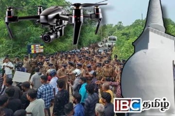 தையிட்டியில் ட்ரோன் மூலம் கண்காணிக்கப்படும் மக்கள் : தொடரும் பதற்றம்