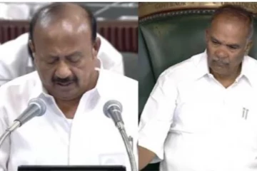 ‘’ கொஞ்சம் நல்லா கை தட்டலாமே ‘’ அதிமுக அரசையும் சீண்டிய எம்ஆர்கே , நிறுத்திய அப்பாவு நடந்தது என்ன?