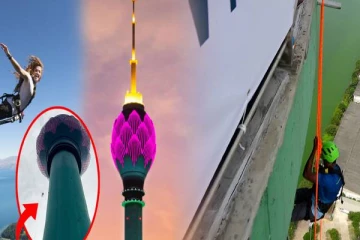 கொழும்பு தாமரை கோபுரத்தில் அப்சீலிங் சாகச விளையாட்டு ஆரம்பம் (Video)