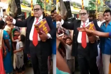 நேரில் வந்த அம்பேத்கர் - அசந்து போய் பார்த்த மக்கள்...வைரலாகும் வீடியோ