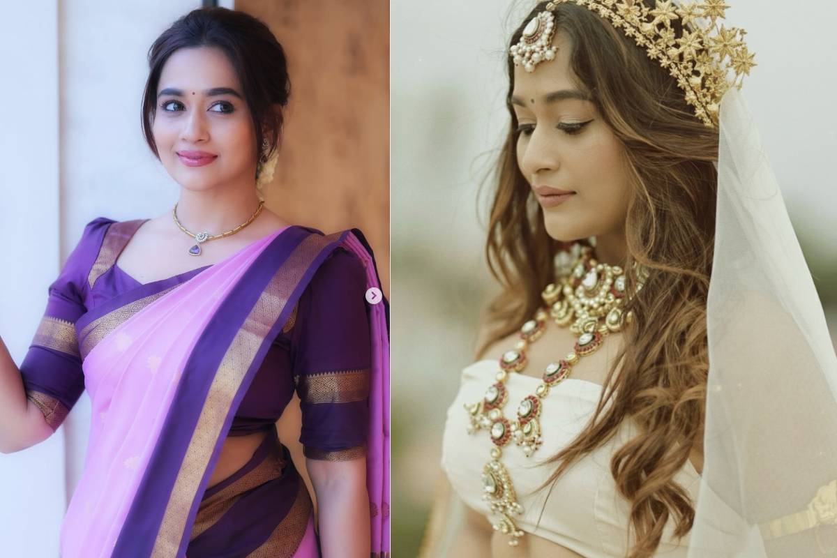 கிளாமர் லுக்கில் காந்தப்பார்வையில் மயக்கும் சீரியல் நடிகை காவியா அறிவுமணி.. | Actress Kaavya Arivumani Recent Photoshoot