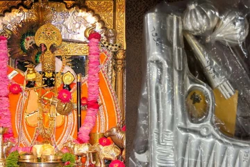 வெள்ளி துப்பாக்கி மற்றும் வெள்ளி பூண்டு காணிக்கை செலுத்திய பக்தர்- எங்கு தெரியுமா?