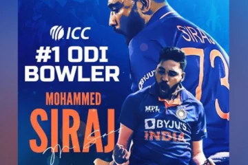 ஐசிசி வெளியிட்ட வேகப்பந்து வீச்சாளர் தரவரிசை - நம்பர் 1 இடத்தை பிடித்து முகமது சிராஜ் சாதனை...!