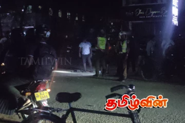 தமிழர் பகுதியில் பொலிஸார் கட்டளையை மீறிச் சென்ற வாகனம் விபத்து