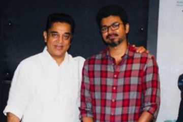 படப்பிடிப்பில் தளபதி விஜய், கமல் ஹாசன்.. ரசிகர்கள் எதிர்பார்த்த புகைப்படம்