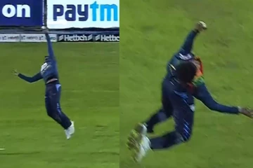 சூப்பர்மேனாக மாறிய இலங்கை வீரர் - பறந்து போய் கேட்ச் பிடித்த வீடியோ இணையத்தில் வைரல்