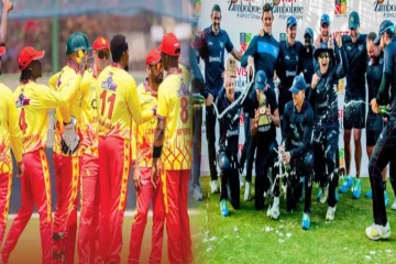 நமீபியாவுக்கு எதிரான போட்டியில் வெற்றி ஈட்டிய சிம்பாப்வே அணி