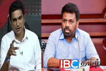 பெரிய நாற்காலியின் மூலையில் அமர்ந்திருக்கும் சிறிய மனிதர் அநுர : விமர்ச்சிக்கும் சஜித் எம்.பி