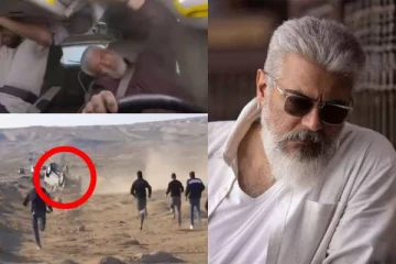 கார் விபத்தில் சிக்கிய நடிகர் அஜித்!! பதறவைக்கும் வீடியோ காட்சிகள்..