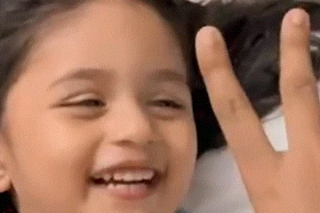 குட்டி தேவதையின் சிரிப்பில் விழுந்த மில்லியன் பார்வையாளர்கள்....எத்தனை முறை பார்த்தாலும் சலிக்காது