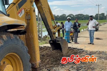 கேப்பாபிலபு முல்லைத்தீவிற்கு செல்லும் வீதி தற்காலிக புனரமைப்பு..
