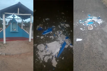 வடமராட்சி - கிழக்கில் மூன்றாவது தடவையாகவும் அடித்து நொருக்கப்பட்ட மாதா சொரூபம் (Photos)