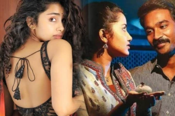 இதுவரை இல்லாத உச்சக்கட்ட கிளாமர் லுக்!! சேலையில் இளசுகளை ஈர்க்கும் தனுஷ் பட நடிகை!!