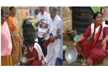 ஈரோடு கிழக்கு தொகுதி இடைத்தேர்தல் - பாத்திரம் கழுவி வாக்கு சேகரித்த கனிமொழி...!