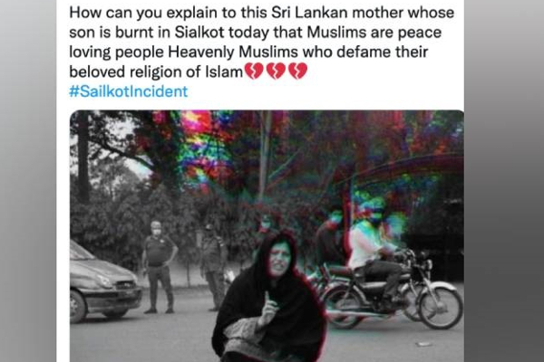 Fact check: பாகிஸ்தானில் எரித்து கொல்லப்பட்ட இலங்கையரின் தாயார் அழுவதாக வெளியான புகைப்படத்தின் உண்மைநிலை | Fact Check This Not The Grieving Mum Of Srilankan
