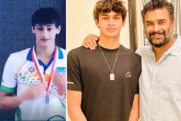 நடிகர் மாதவன் மகன் செய்த சாதனை.. பாராட்டி தள்ளிய சூர்யா