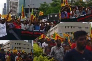 "ගෝඨා ගෝ ගම " විරෝධතාකරුවන් "මයිනා ගෝ ගම" ට පැමිණෙයි..! අගමැති මැදුර වටකරමින් සිදුකළ විරෝධතාවල නවතම දර්ශන මෙන්න..(VIDEO)
