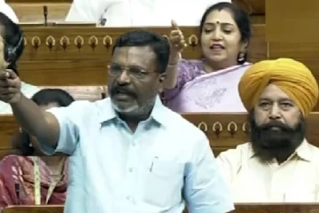 மக்களவையில் கேள்வி எழுப்பிய திருமாவளவன்..பேசும்போதே மைக் ஆஃப் செய்த சபாநாயகர்!