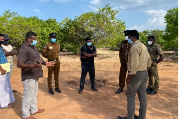 யாழ். ஆயர் இல்லத்துக்கு சொந்தமான காணியில் அனுமதி பெற்றும் அனுமதியின்றியும் பாரிய மணல் அகழ்வு