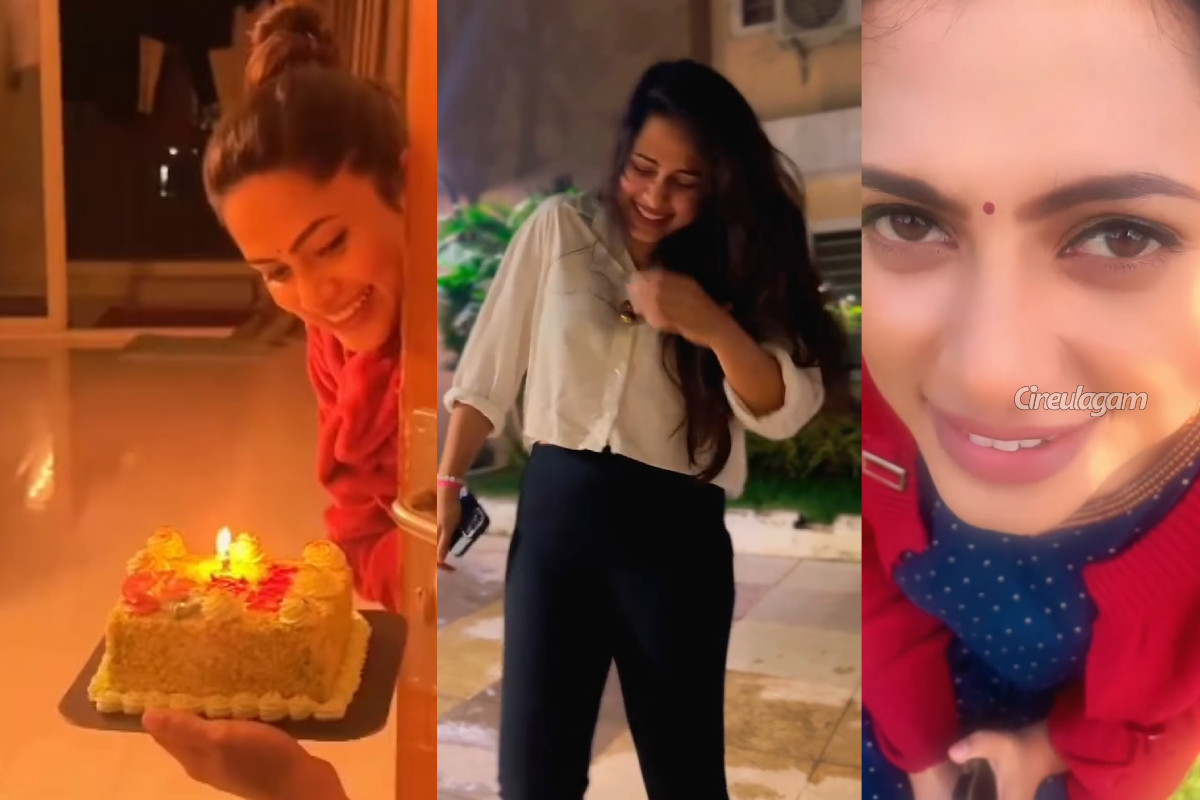 அய்யனார் துணை நடிகை மதுமிதாவுக்கு பிறந்தநாள் சர்ப்ரைஸ்.. கொடுத்தது யார் பாருங்க | Ayyanar Thunai Madhumitha Birthday Celebration