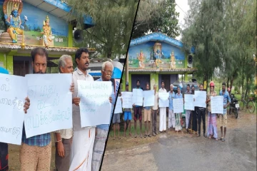 யாழ்ப்பாணத்தை ஆக்கிரமிக்கும் வன ஜீவராசிகள் திணைக்களம்: போராட்டத்தில் குதித்த மக்கள் (படங்கள்)