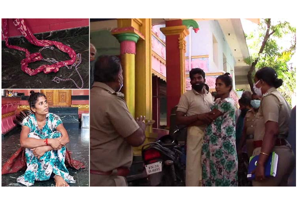 கோவிலில் மனைவியை கட்டுப்போட்டு ராணுவவீரர் செய்த காரியம்... கணவரை தண்டிக்க விடாமல் பொலிசாரை தடுத்த மனைவி | Police Advise Soldier Chained Wife In Temple