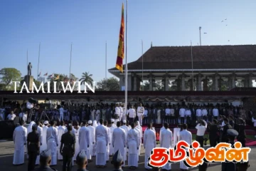 இலங்கையின் சுதந்திர தினத்தில் முதல் தடவையாக கலந்து கொண்ட அநுரவின் கட்சி