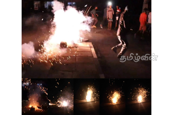 ஜனாதிபதியான ரணில்: பட்டாசு கொளுத்தி கொண்டாடிய மக்கள் (Photos) | People Celebrated New President With Firecrackers