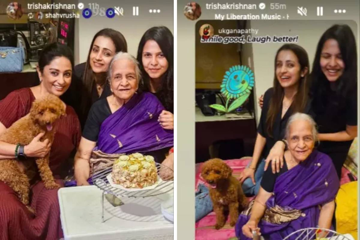 த்ரிஷா பாட்டிக்கு 98வது பிறந்தநாள்: குடும்ப புகைப்படத்தை பார்த்து வியந்த ரசிகர்கள்! | Trisha Krishnan Celebrate Grandmother 98 Birthday த்ரிஷா பாட்டிக்கு 98வது பிறந்தநாள்: குடும்ப புகைப்படத்தை பார்த்து வியந்த ரசிகர்கள்! | Trisha Krishnan Celebrate Grandmother 98 Birthday