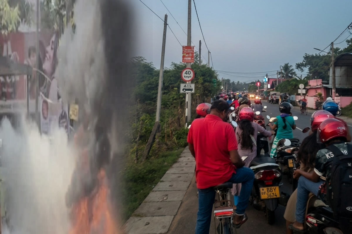 யாழில் எரிபொருள் வரிசையில் திடீரென தீப்பிடித்த மோட்டார் சைக்கிள்! | Motorcycle Suddenly Fire Fuel Station In Jaffna யாழில் எரிபொருள் வரிசையில் திடீரென தீப்பிடித்த மோட்டார் சைக்கிள்! | Motorcycle Suddenly Fire Fuel Station In Jaffna