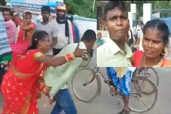 ஓடினாலும் விடமாட்டேன்... டிமிக்கி கொடுத்த மணமகனை துரத்தி பிடித்த பெண்; வைரல் வீடியோ! | Bihar Woman Runs After Her Groom On Road