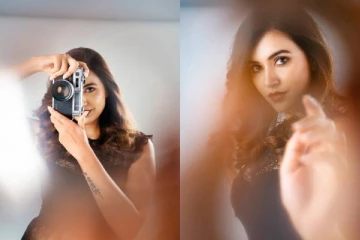 கருப்பு நிற ட்ரெண்டி உடையில் கலக்கும் நடிகை அஞ்சு குரியன்.. லேட்டஸ்ட் கிளிக்ஸ்