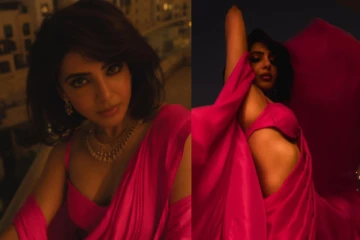 கவர்ச்சியில் ரசிகர்களை திக்குமுக்காட வைக்கும் நடிகை சமந்தா.. மாடர்ன் புடவையில் கலக்கல் போட்டோஷூட்