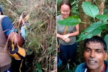 ஹட்டன் வனப்பகுதியில் சிக்கிய வெளிநாட்டு யுவதி: விரைந்து செயல்பட்ட பொலிஸார்