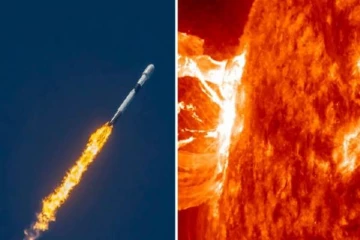 சூரிய புயலில் சிக்கி வளிமண்டலத்தில் தீப்பற்றி எரிந்த செயற்கைகோள்கள்