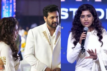 ரவி மோகன் தயாரிப்பு விழாவில் கெனிஷா அணிந்த உடை.. வைரலாகும் ஸ்டில்ஸ்!