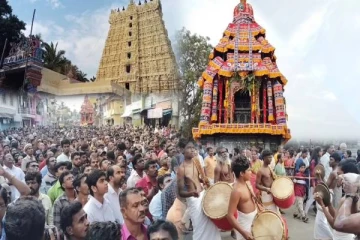 சுசீந்திரம் தாணுமாலய சுவாமி கோவிலில் தேர்த்திருவிழா கோலாகலம்